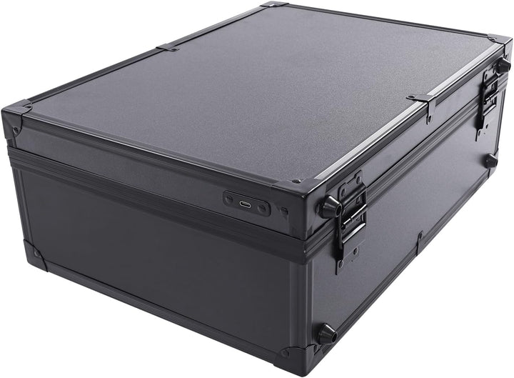 Reise Kosmetik Aufbewahrungsbox Make Up Box Schminkkoffer mit LED Licht Spiegel Kosmetische Organize