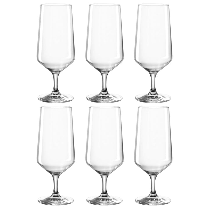 LEONARDO HOME Puccini Bierglas, Glas, 6.1 cm, 6 Biergläser 410 ml, Biergläser 410 ml