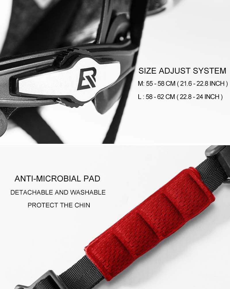 ROCKBROS Rennradhelm Fahrradhelm Integrierter Unisex Erwachsenen für Herren Damen für Mountain Bike