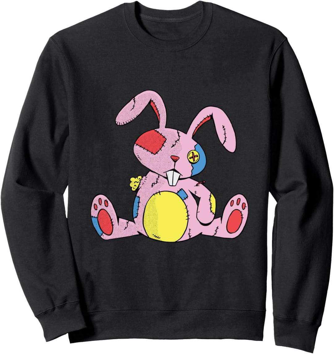 Hase Kaninchen lustiges Spielzeug Stofftier ,Frohe Ostern Sweatshirt