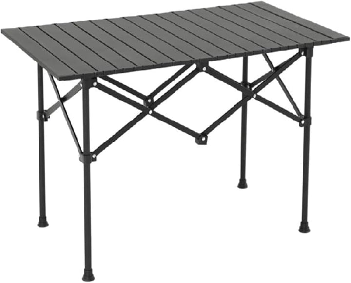 Campingtisch faltbar Klapptisch, Aufrollbare Tischplatte, Camping Falttisch Tragbar mit Tasche, Roll