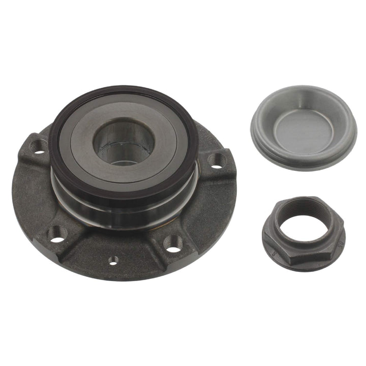 febi bilstein 29394 Radlagersatz mit Radnabe, Achsmutter und Staubkappe , 1 Stück