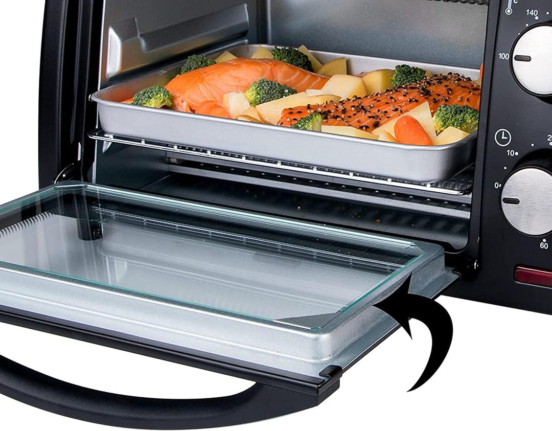 Mini Backofen 9 Liter | 60 min Timer | 800 Watt | 100°-230°C | Minibackofen | Backofen | Mini Oven |