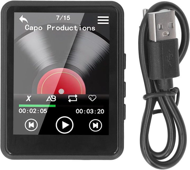 MP3-MP4-Player, MP3-Musik-Player mit 2,4-Zoll-Voll-Touchscreen und Speicher, Klassischer MP3-Player