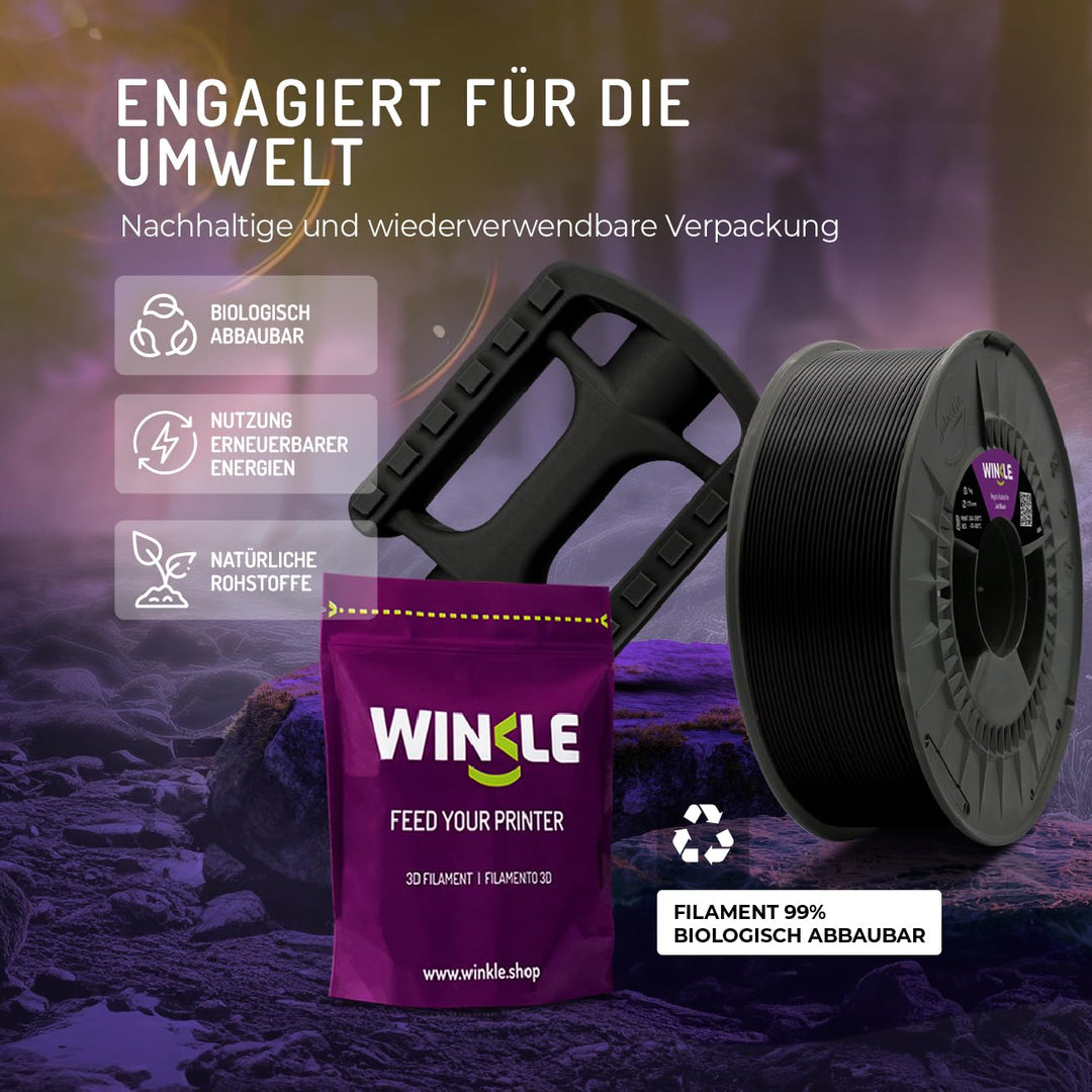 Winkle ASA Filament Aschegrau Griff 1,75 mm Filamentdruck 3D-Drucker 3D-Filament Farbe Aschegrau Spu