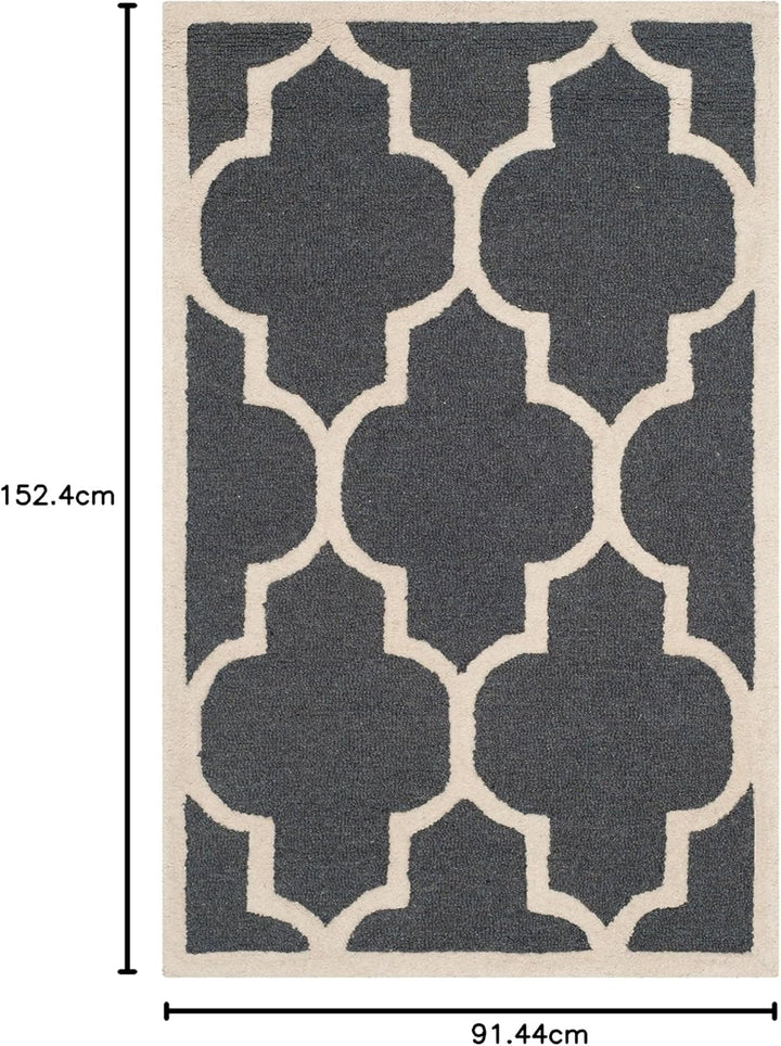 SAFAVIEH Spalier Teppich für Wohnzimmer, Esszimmer, Schlafzimmer - Cambridge Collection, Kurzer Flor