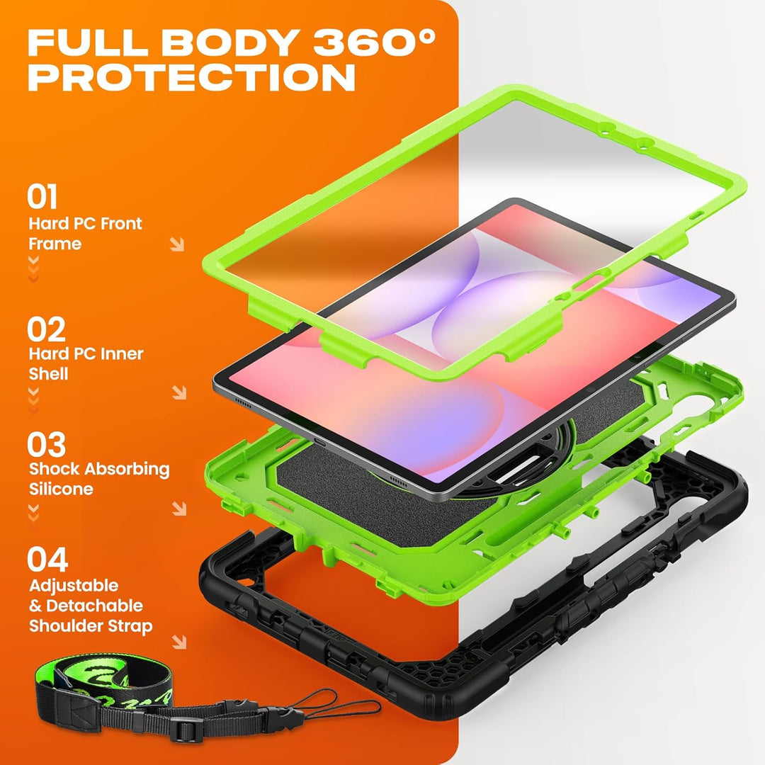 SEYMAC stock Hülle für Samsung Galaxy Tab S10 Lite/S10 FE/S9 FE 10,9 Zoll /S9 11 Zoll, Stossfeste Hü