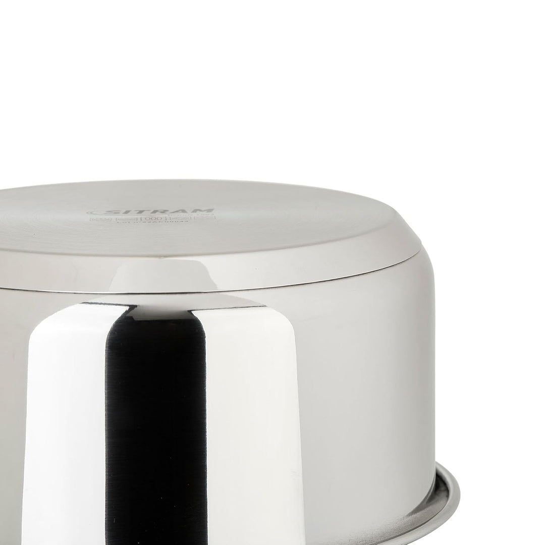 Sitram 715013 Stieltopf aus Edelstahl, abnehmbar, Produktreihe Sitromovible, Arpege, Ø 18 cm, Höhe 9