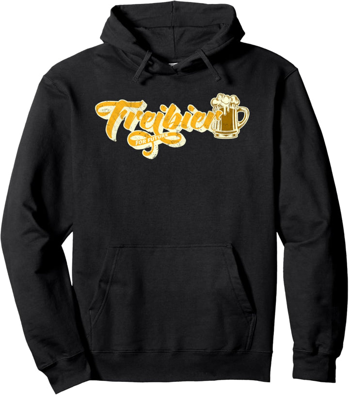 Freibier for Future I Lustiges Bier Spruch Pullover Hoodie