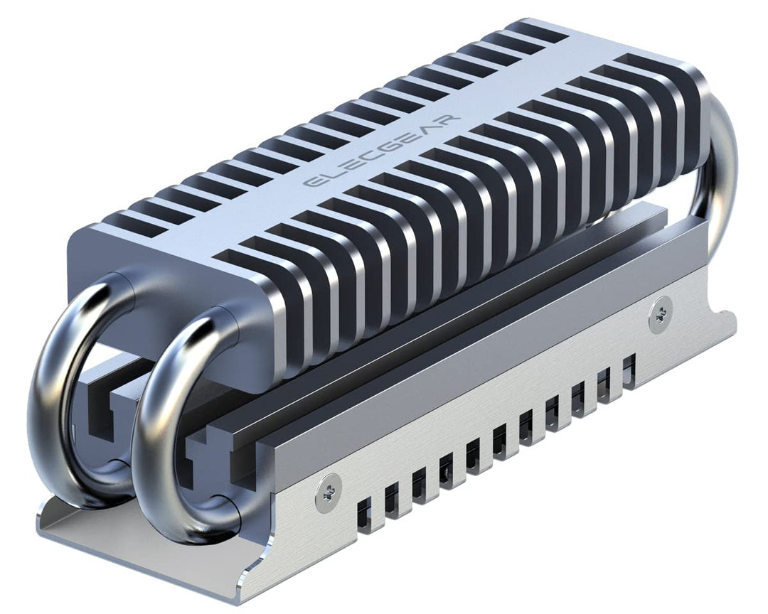 ElecGear EL-80P M.2 2280 SSD Kühlkörper, Heatpipe + Doppeldecker-Kühler aus Aluminium Heatsink für 8