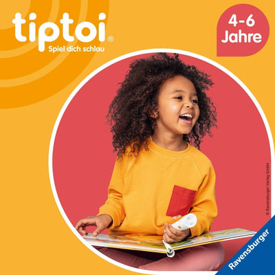 Ravensburger tiptoi Buch - Mein Lern-Spiel-Abenteuer | Uhr und Zeit + Kinder ABC Buchstaben Poster |