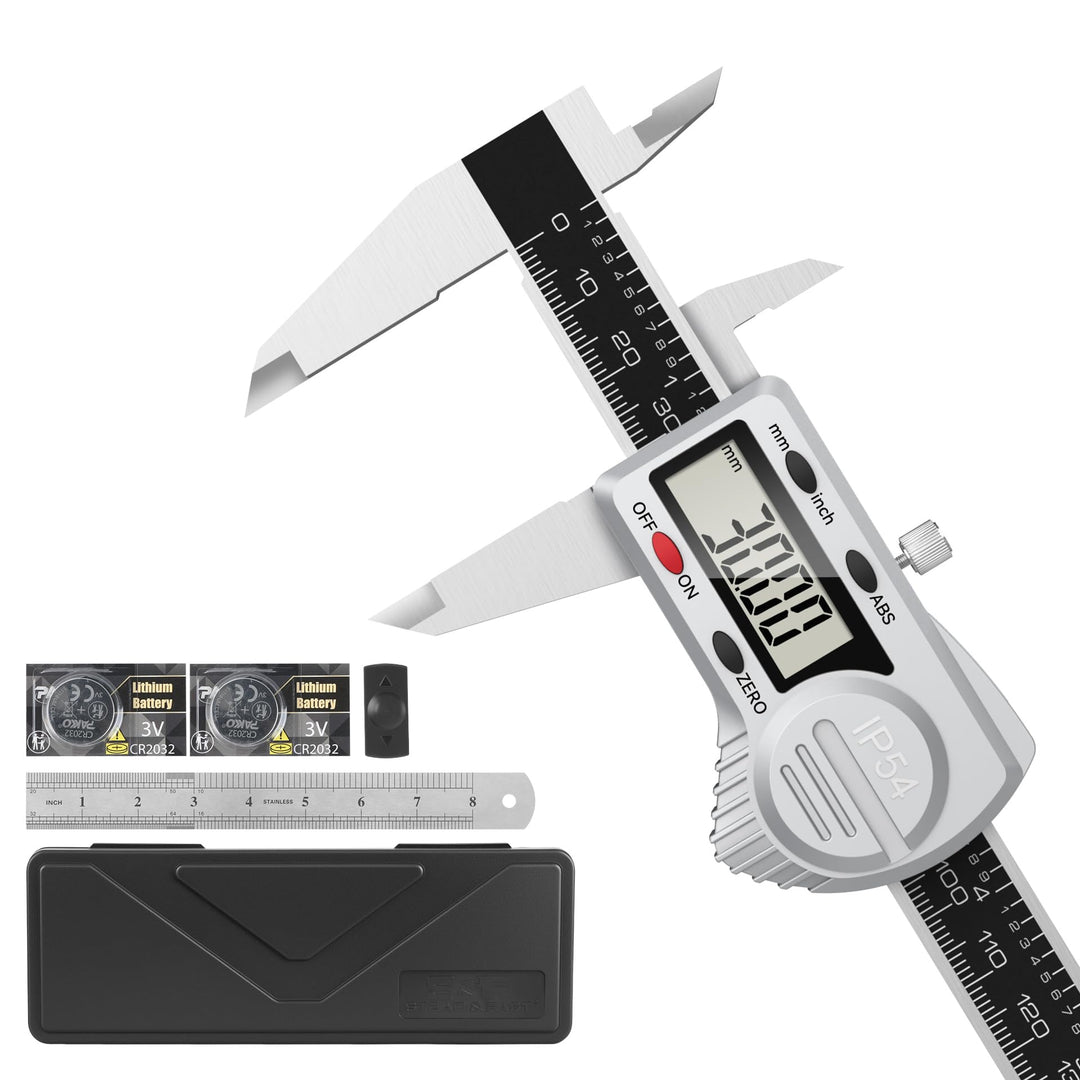 Housolution Messschieber Digital mit ABS-Funktion, 6-Zoll/150mm IP54 Elektronische Schieblehre, Wass
