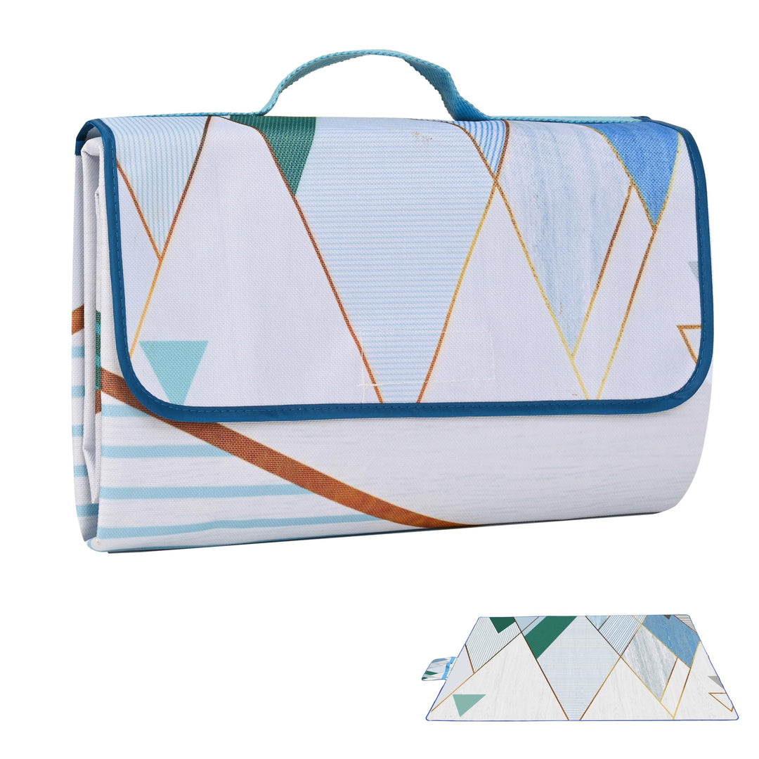 DanCoom Picknickdecke, Faltbare wasserdichte Sandmatte, 150 x 200CM Extra grosse Picknickdecke, Outd