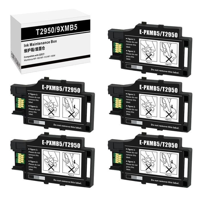 Hallosun T2950 T295000 C13T295000 PXMB5 Wartungsbox kompatibel mit Epson Workforce WF-100 WF-110 WF-