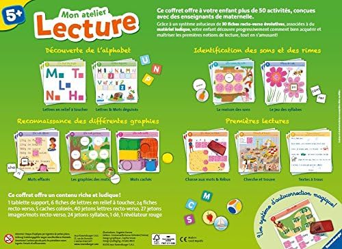 RAVENSBURGER – Mon Atelier Lecture – Spiel, französische Version neue Version, neue Version