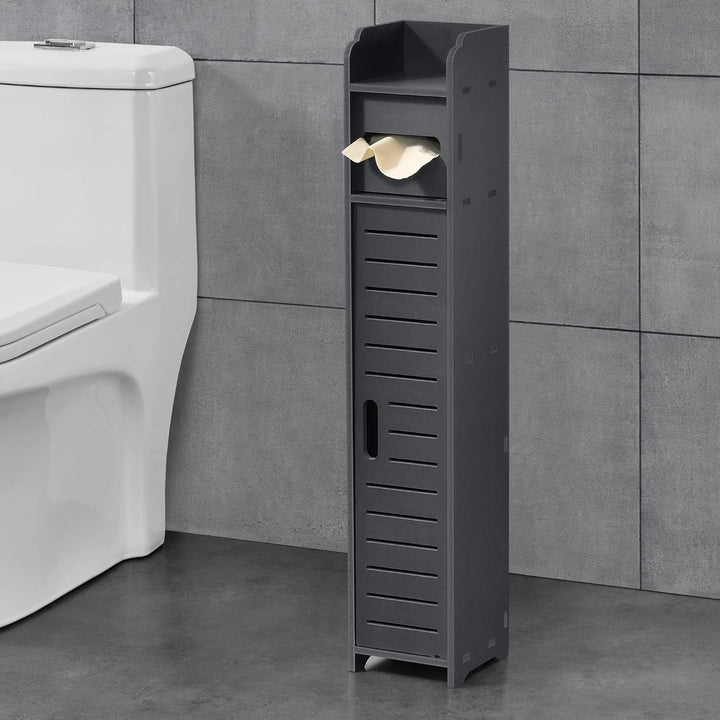 [en.casa] Toilettenpapierhalter mit Schranktür 80 x 15 x 15 cm Badezimmerschrank Badschrank Badregal