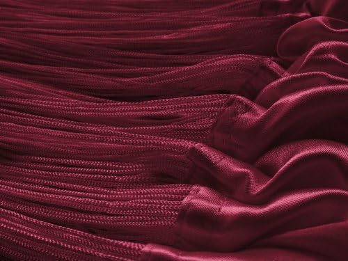 Kaikoon Fadenvorhang Fadenstore Messe B1 schwer entflammbar 90 cm x 240 cm (BxH) Bordeaux Neu