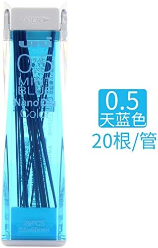 Uni NanoDia Color Mechanical Pencil Leads 0.5mm 7 Color Set, 7 Pack/total 140 Leads with Ecology Sti