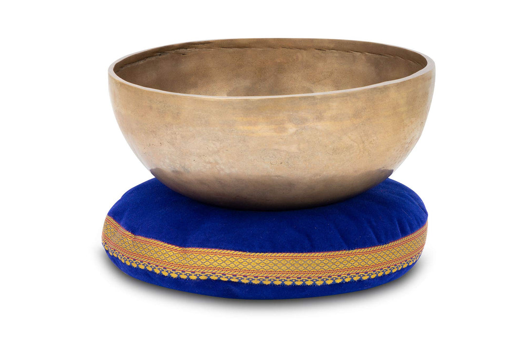 XDrum Omshanti Klangschale 22 cm Set - Gewicht: 1500g - handgemacht in Indien - ideal für Meditation