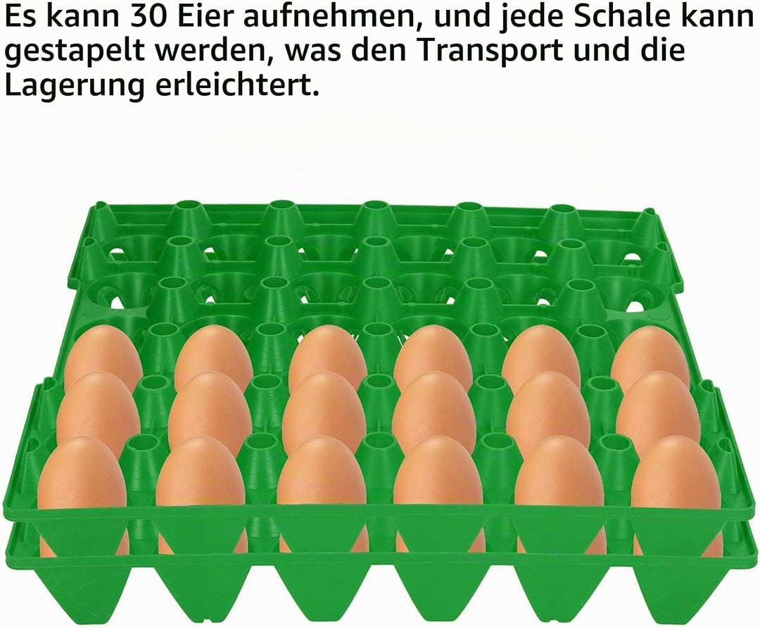 Eierablage, 5 STÜCKE 28,7 x 28,3 cm Kunststoff Eierkartons 30 Zellen Eierkisten Halter Tablett für L