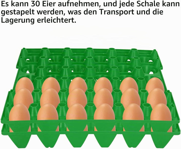Eierablage, 5 STÜCKE 28,7 x 28,3 cm Kunststoff Eierkartons 30 Zellen Eierkisten Halter Tablett für L