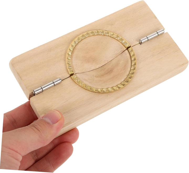 Teigtaschenpresse Holz Metall Kompakte Teigtaschenform Für Haushalt Wiederverwendbar Komfortable Bed