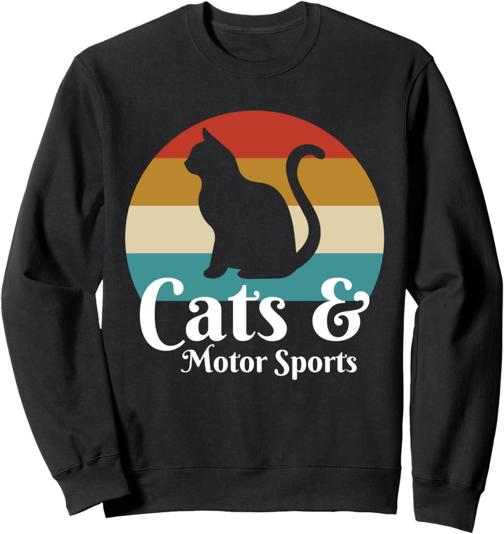 Katzen und Motorsport Sweatshirt
