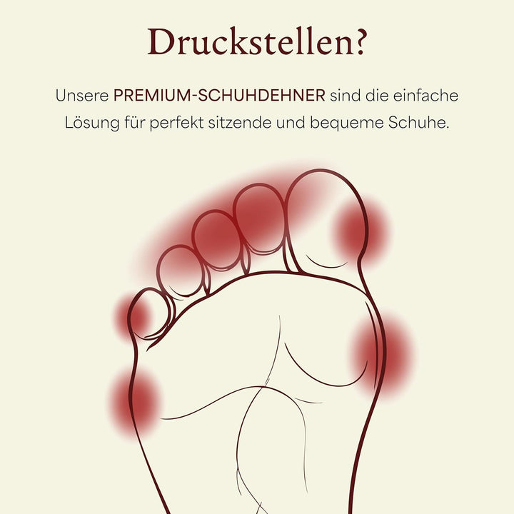 Langer &amp; Messmer Schuhdehner für Herren gegen drückende Schuhe oder Stiefel - gefertigt aus massivem