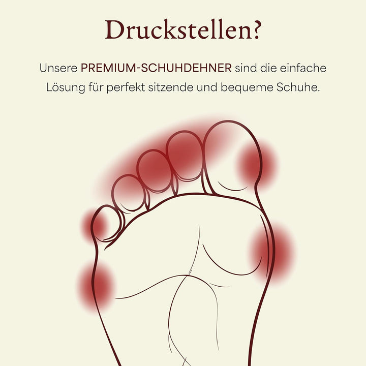 Langer &amp; Messmer Schuhdehner für Herren gegen drückende Schuhe oder Stiefel - gefertigt aus massivem