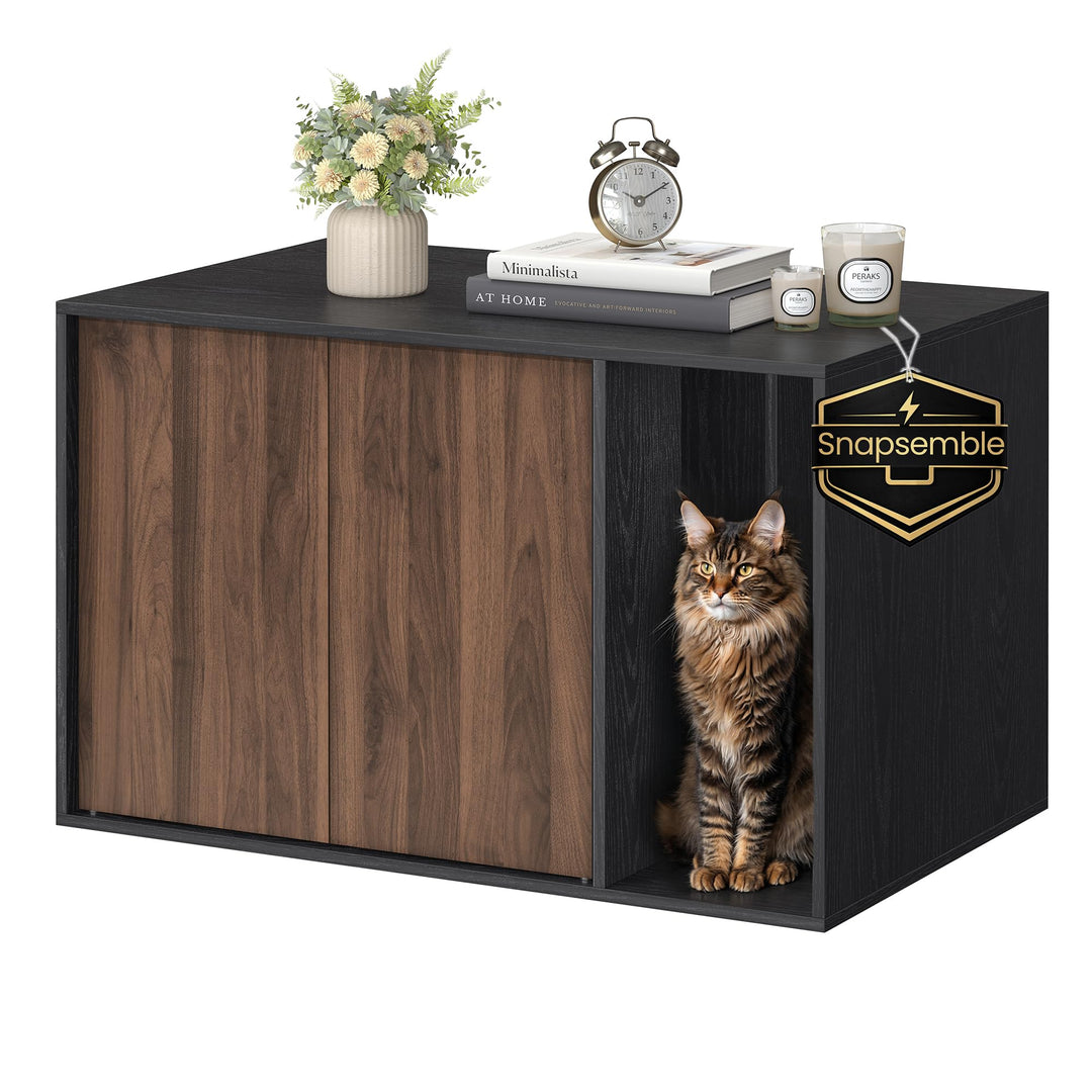 SONGMICS Home Katzenklo-Schrank, Toolless-Technologie, superschnelle werkzeuglose Montage, Katzenhau