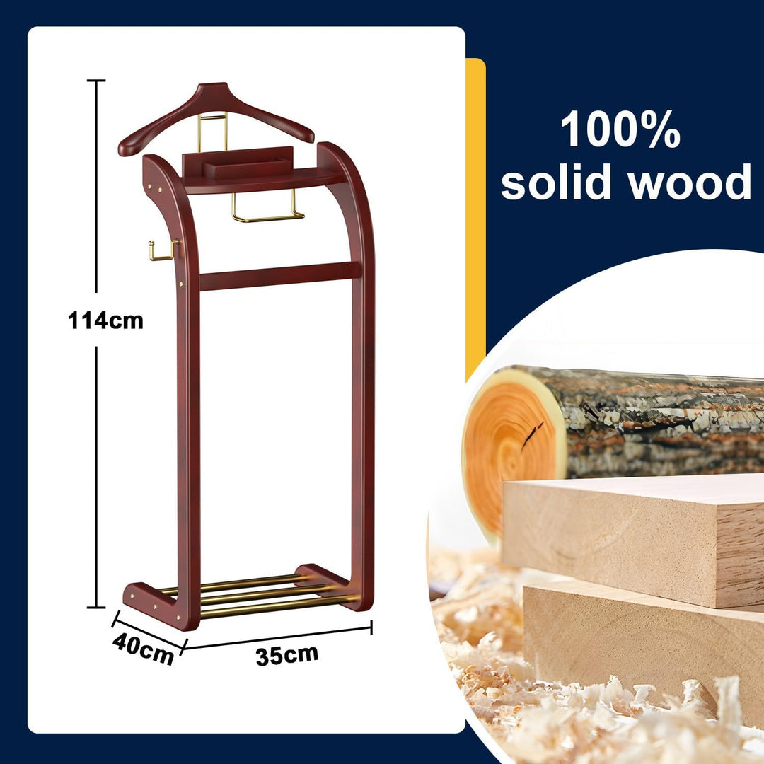 Stummer Diener aus Massiv Holz Herrendiener Stummer Diener Kleiderstände Herrendiener Diener Kleider
