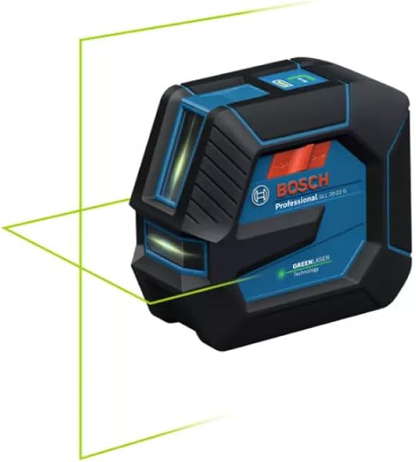 Bosch Linienlaser GLL 20-22 G, BA 3.7V 3.0Ah XL + USB-C-Kabel im Handwerkerkoffer