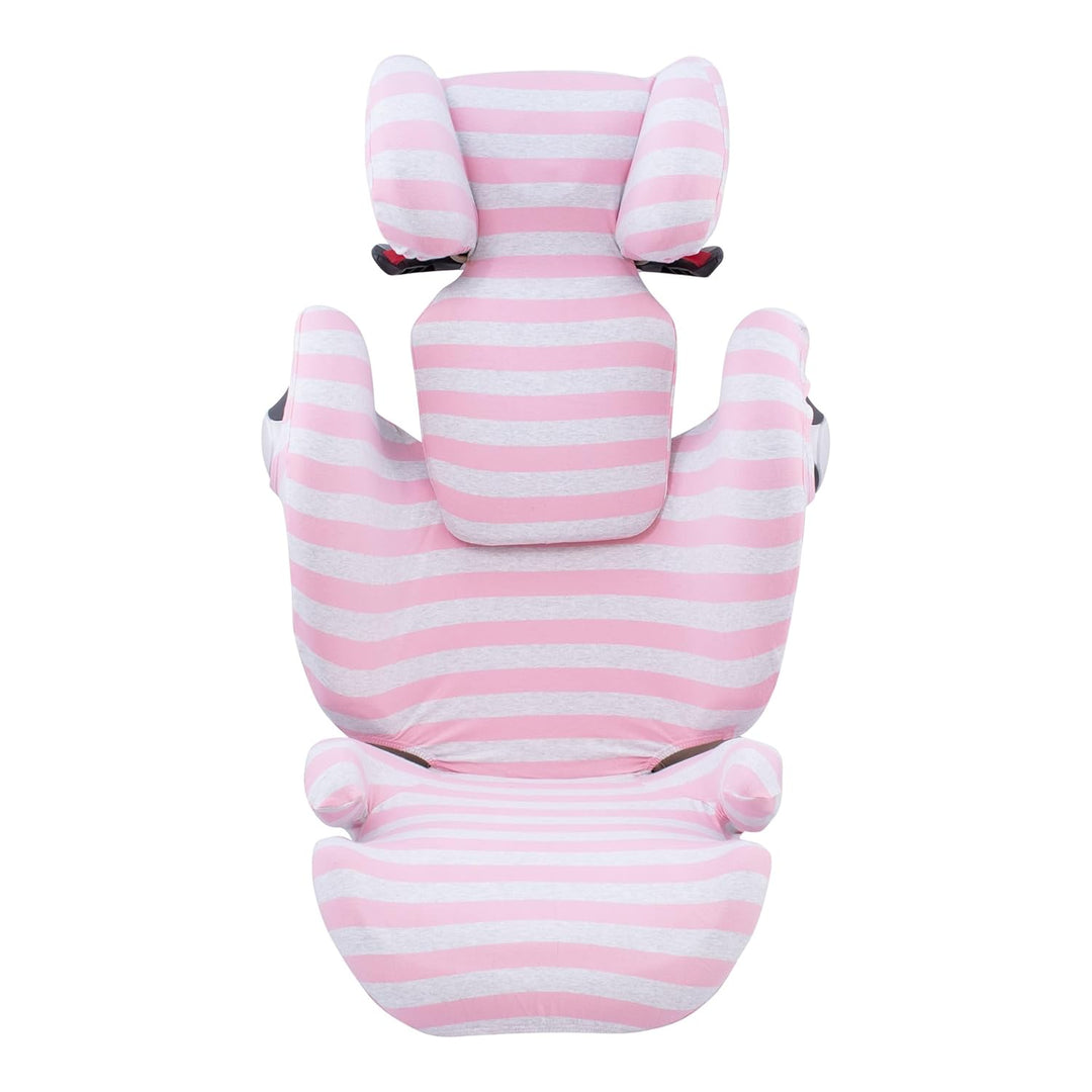 JYOKO Kids Bezug für Autositz Kompatibel mit Cybex Solution M und Pallas B - Fix (PINK Island), PINK