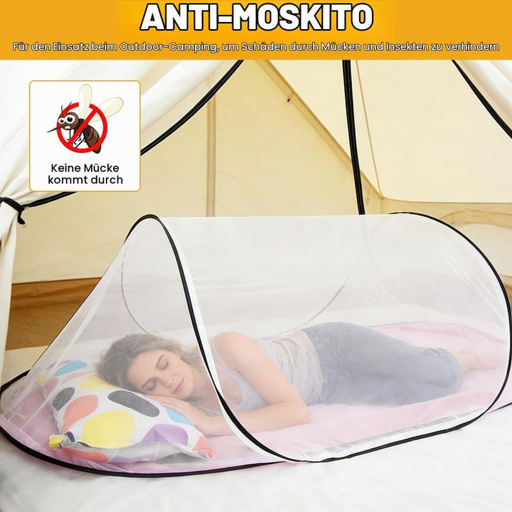 Faltbares Moskitonetz, Moskitonetz Pop Up, Moskitonetzs Reise, Moskitonetzs Bett, 200 x 80 x 56 cm,
