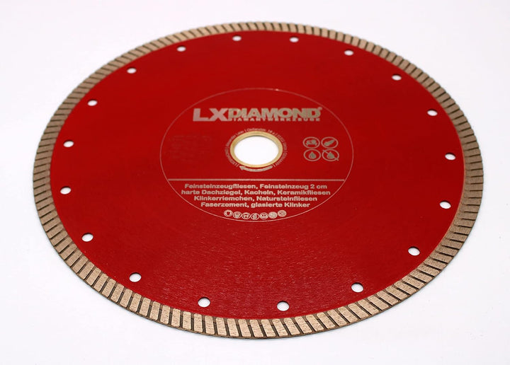 LXDIAMOND Diamant-Trennscheibe 115mm x 22,23mm ideal für den Dauereinsatz in 2-3cm Feinsteinzeug Ter