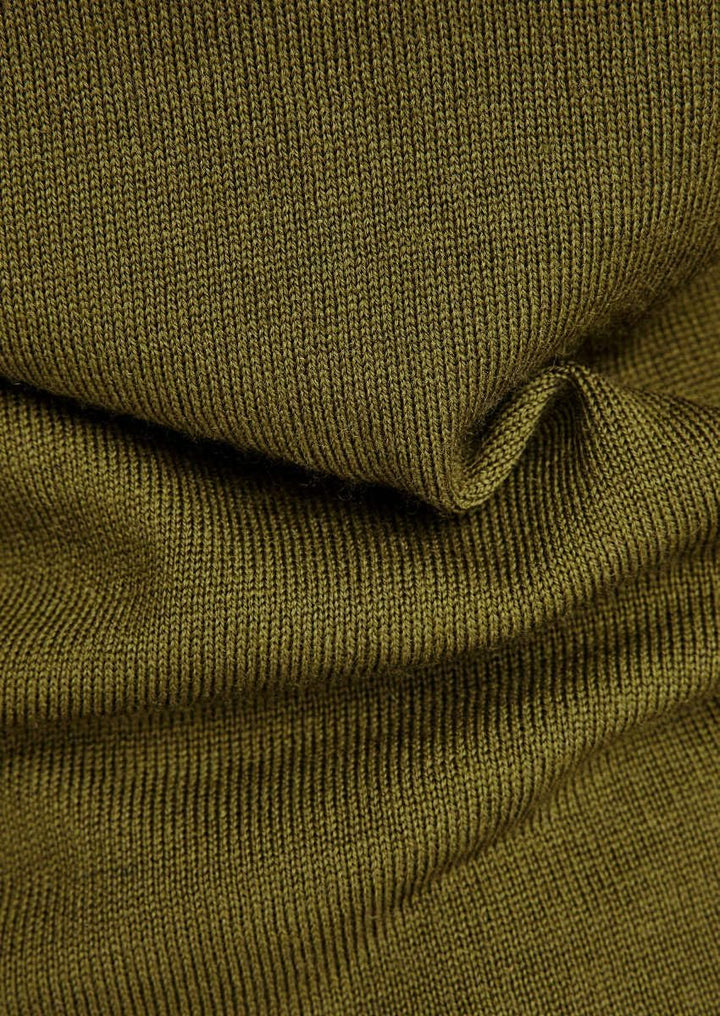 G-STAR RAW Damen Core Slim Turtle Knitted Pullover Knits XS Grün (Dark Olive D23678-b692-c744), XS G