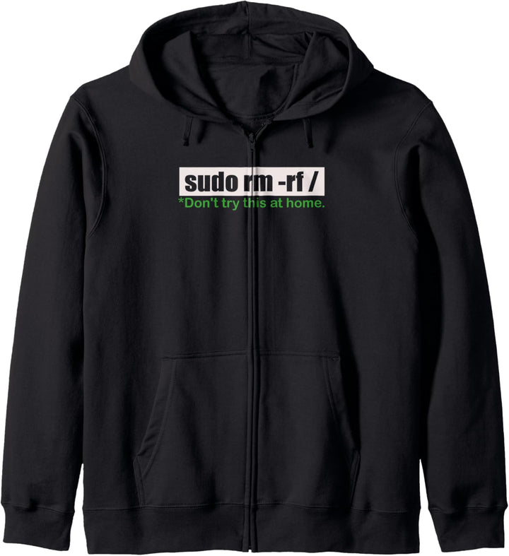 Funny Sudo rm -rf / Linux Programmierer Kapuzenjacke
