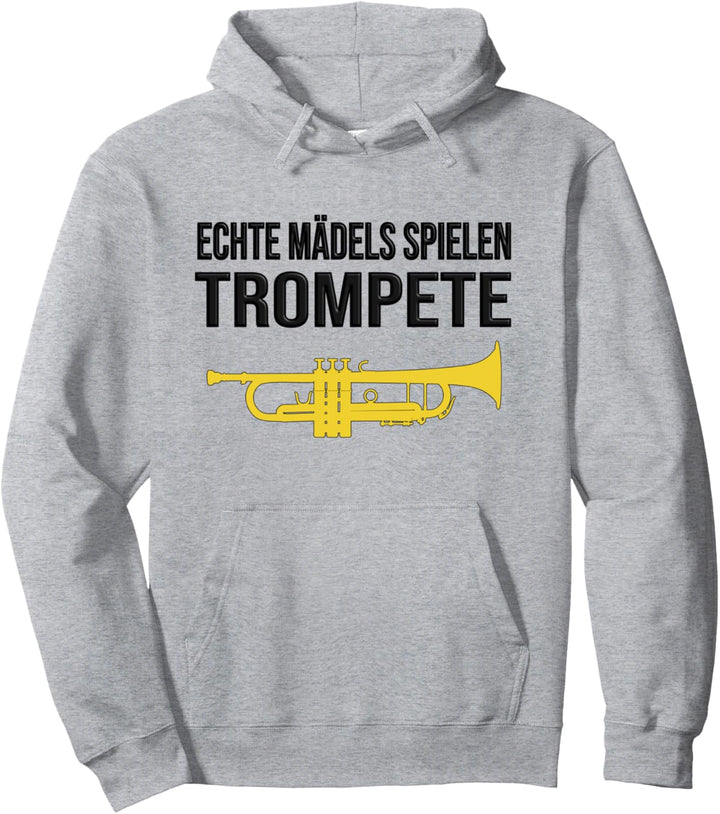 ECHTE MÄDELS SPIELEN TROMPETE! Geschenk, Lustiges Trompete Pullover Hoodie