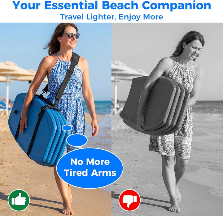 Bodyboard & Skimboard Trageriemen – Mit gepolstertem Schultergurt für freie Hände – Verstellbar, Rob