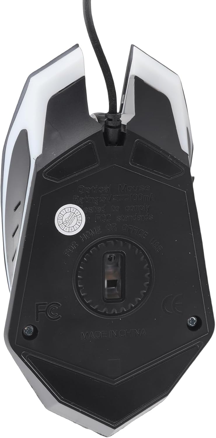 Dpofirs A70 Professional Wired Gaming Mouse, Universelle Optische USB Gaming Maus mit Bunt Atmendem