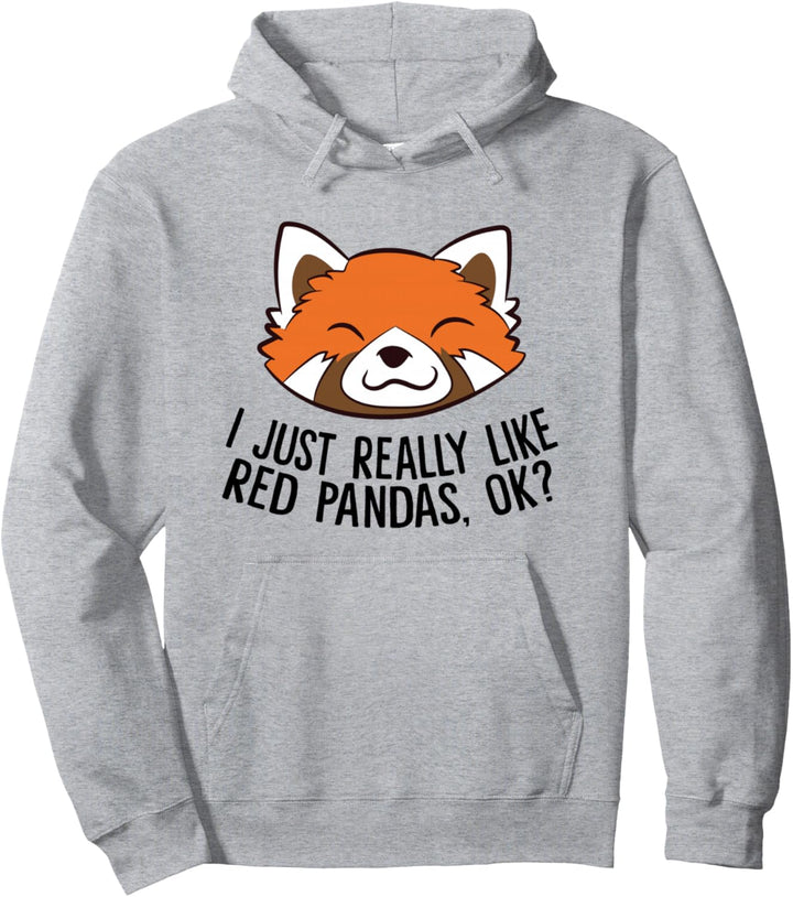 Ich mag rote Pandas einfach sehr, okay? Süsser roter Panda Pullover Hoodie