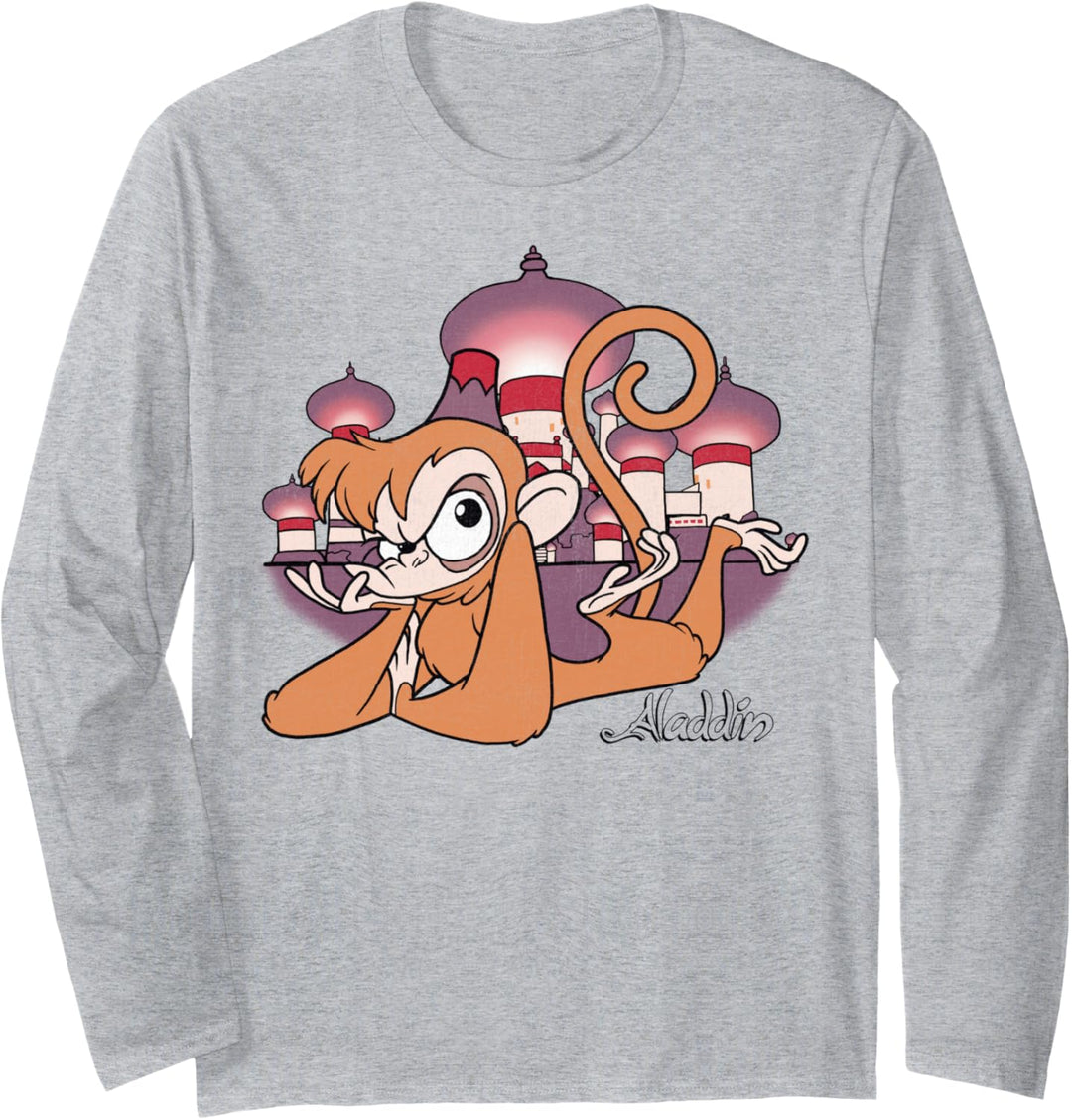Disney Aladdin Abu In Agrabah Portrait Langarmshirt