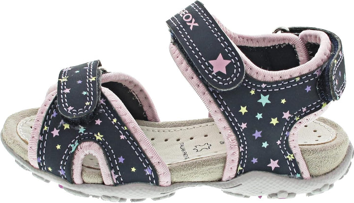 Geox Mädchen Jr Roxanne B Sandalen 30 EU Navy Pink, 30 EU Navy Pink