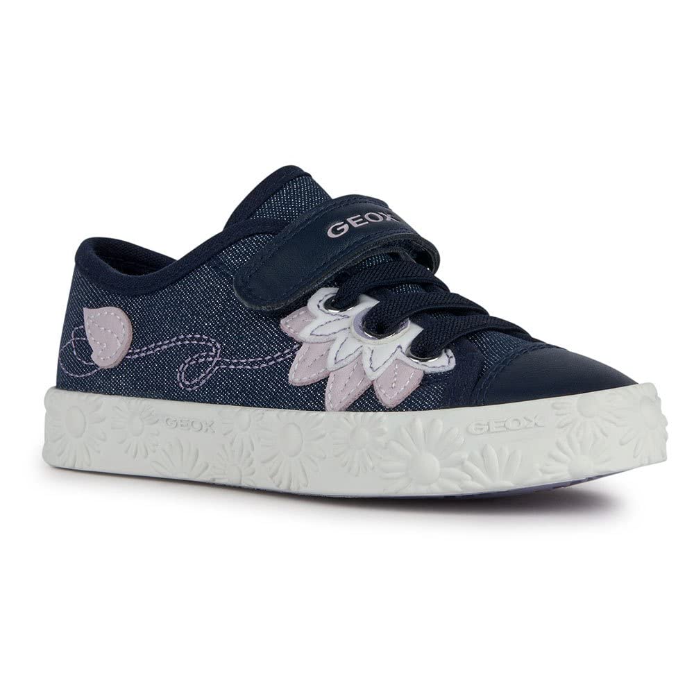 Geox Mädchen Jr Ciak Girl Sneaker 24 EU Navy, 24 EU Navy