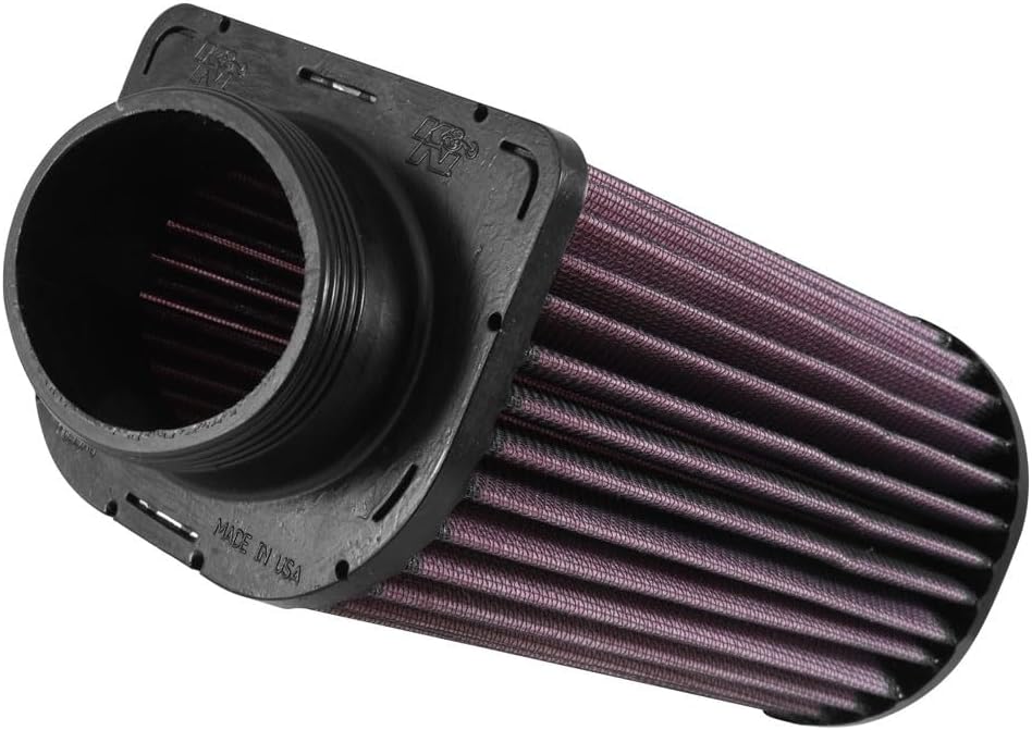 K&N E-0663 Waschbarer und wiederverwendbarer KFZ Luftfilter, Rot