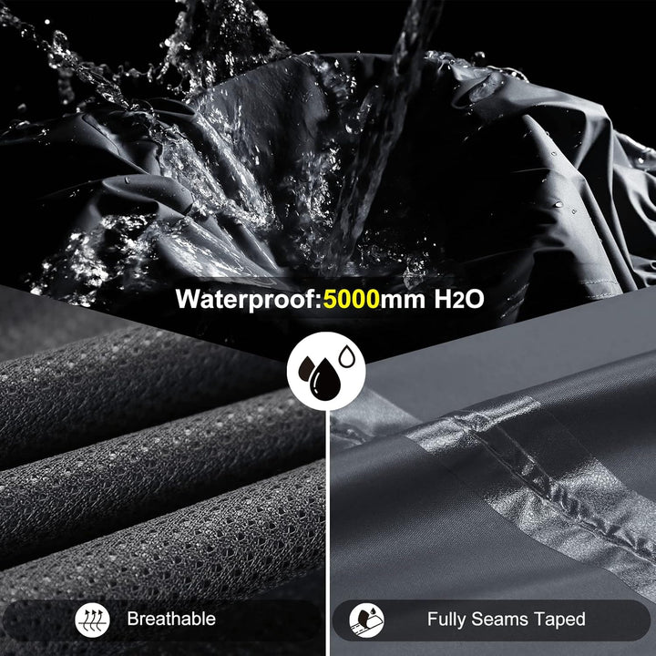 Outdoor Ventures Damen Regenhose Wasserdicht Atmungsaktiv Gefüttert Überziehhose - Winddicht Packbar
