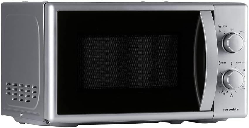 respekta Mikrowelle Unterbau Stand Mikrowelle Farbe silber 700 watt