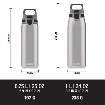 SIGG - Edelstahl Trinkflasche - Shield ONE - Für Kohlensäurehaltige Getränke Geeignet - Auslaufsiche