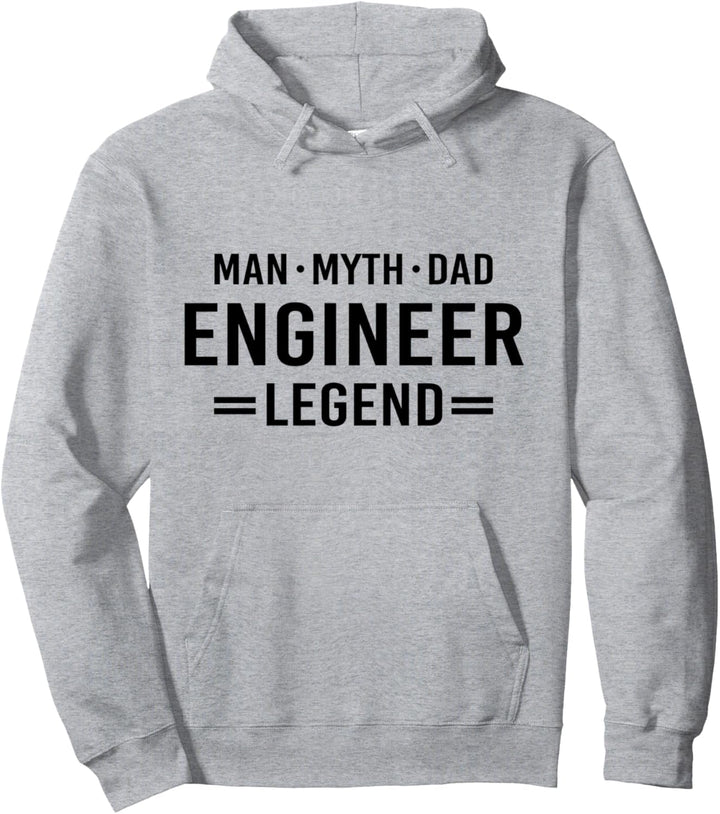 Man Myth Legend Dad Engineer Pullover Hoodie