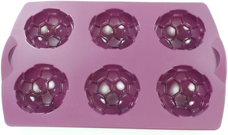 TUPPERWARE Backen Silikonform Fussball lila Muffin Backform Easyplus Bällchen